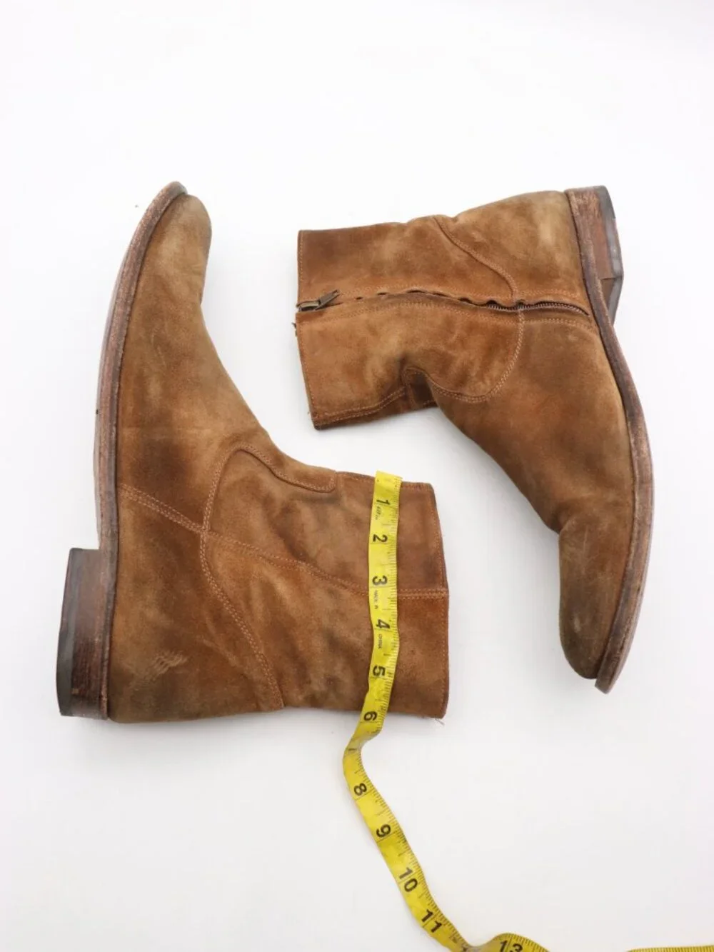 To Boot New York  Men's Size 11.5 Brown Suede Chelsea Ankle Boots Side Zip Shoes